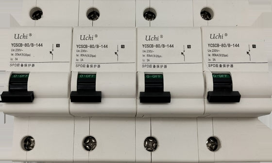 Автомат защити цепи UL94-V0 230AC пульсации разряда тока 80KA
